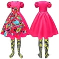 thumbnail image 3 of Disfraz de Barbie de película para niñas y niños de Halloween, disfraz de Barbie extraño, trajes de Cosplay, conjunto de vestido y pantalones-AM, 3 of 5