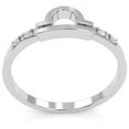 thumbnail image 3 of Libra Zodiac Sign Diamond Ring In Solid 14k White Gold, 3 of 6