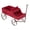 Red, variant on Pemberly Row Large Cedar Wood Decorative Buckboard Wagon Planter in Red