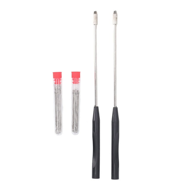 Ensemble de Tige d'Inoculation 23cm Revêtement au Chrome Léger Réutilisable Kit de Boucle d'Inoculation pour Laboratoire