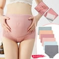 thumbnail image 1 of Tejiojio Maternity/Labor/Nursing Clothing Clearance Pregnant Womans High-waist Belly Lift Adjustable Rib Lace Panties, 1 of 9