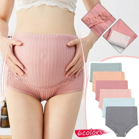 

Tejiojio Maternity/Labor/Nursing Clothing Clearance Pregnant Womans High-waist Belly Lift Adjustable Rib Lace Panties