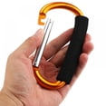 thumbnail image 3 of 2 Pack Large Durable Carabiner Hooks Mummy Clip Pushchair Shopping Bag Holder Carry Handle, 3 of 6