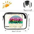 Summer Savings!! Transparent PVC Material Portable Printed Makeup Bag