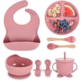 thumbnail image 1 of Set de Alimentación para Bebés Vajilla Suave y Fácil de Limpiar Bebés Sin BPA, 1 of 7