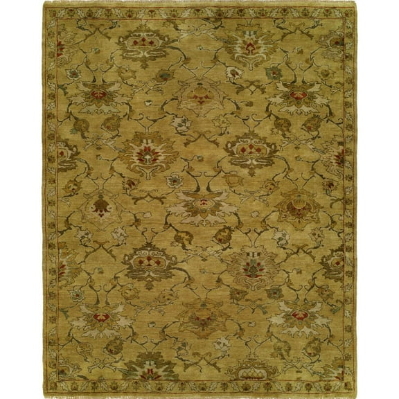 Kalaty Artisan Area Rug AN-043 Transitional Contemporary Design with Rectangle Multi, 6' x 9'