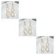 thumbnail image 3 of sweethay 1 Pair Metal Woman Earrings Portable Party Working Plating Twist Drop Gift Office Jewelry Ear Spiral Shape Christmas Ornamental Type1 NO1, 3 of 6