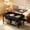 Rustic Brown-black, variant on 36" Small Lift Top Coffee Table with 2 Free Cloth Storage Bins