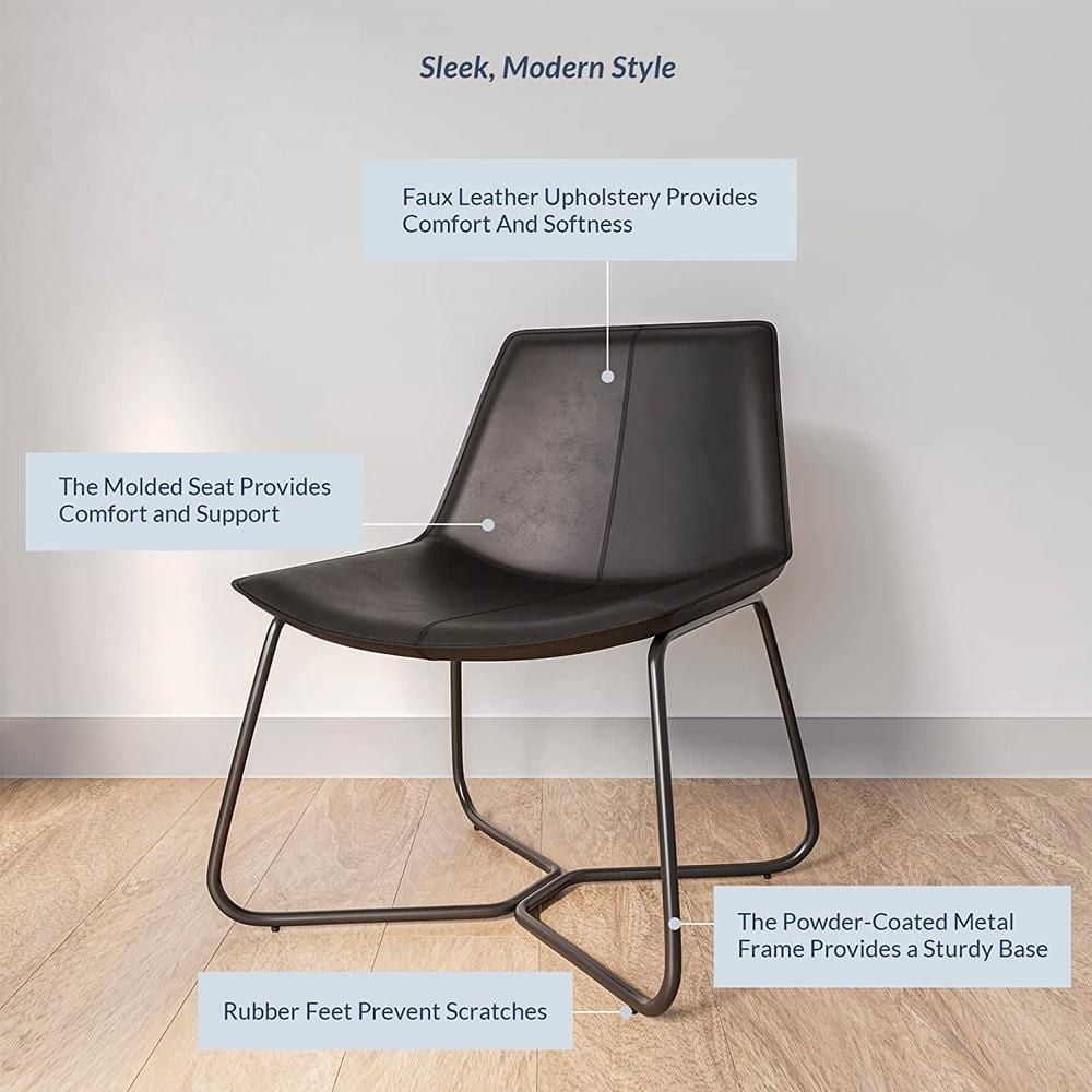 Heavenly Collection Black Accent Chair