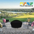 thumbnail image 5 of Housse de Foyer, Ronde Extérieure Robuste Imperméable 420d Polyester Épais Revêtement Pvc Protecteur pour Table de Patio, 5 of 5