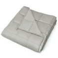 thumbnail image 5 of Gymax Weighted Blanket 20 lbs Queen /King Size Cotton Blanket Glass Beads Light Gray, 5 of 6