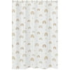 Boho Rainbow Neutral Fabric Shower Curtain by Sweet Jojo Designs