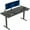 Black/Black, variant on VIVO Dual Motor 71” x 30” Standing Desk, 1-Piece Reclaimed Wood Top, Black Frame