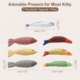 thumbnail image 2 of Uxcell Bite Resistant Catnip Playing, Durable and Interesting, Simulated Fish Cat Teeth Chew Playing Catnip Filled (8 Color, 7 Pcs), Intended for Bedroom / Balcony (3 Types), 2 of 7