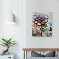 thumbnail image 3 of Creowell Graffiti Canvas Wall Art, Street Graffiti Canvas Wall Art, Modern Street Graffiti Wall Art,Graffiti Art Rose Flowers Canvas Painting for Living Room Decor 16x20 in/12x16 in, 3 of 4