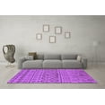 thumbnail image 3 of Ahgly Company Indoor Round Solid Purple Modern Area Rugs, 4' Round, 3 of 4