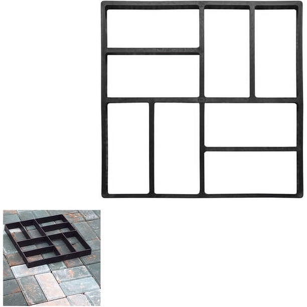 Pavimento de piedra escalonada, solución de bricolaje que ahorra costos para su jardín con moldes de hormigón reutilizables, proceso fácil de usar en cuatro pasos para la decoración del patio del