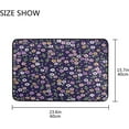 thumbnail image 2 of FREEAM Bohemian Flowers Purple Doormats Bathroom Floor Mat Lightweight Non-Slip Area Rugs Entrance Front Door Rug for Outdoor Garden Kitchen Bedroom 23.6" x 15.7", 2 of 7