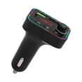 thumbnail image 3 of Transmisor FM Bluetooth F4, reproductor MP3 multiusos para coche, cargador para coche con luz LED de colores, 3 of 14