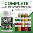 thumbnail image 2 of Clean Nutraceuticals Saw Palmetto Pumpkin Seed Oil Pygeum Sunflower Lecithin Stinging Nettle Cranberry - Prostate Supplements for Men with Lycopene - 90 Caps, 2 of 9