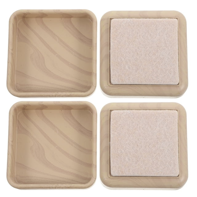 4 Pcs Coussinets Antidérapants pour Meubles pour Pieds de Chaise, Butées de Roues de Cadre de Lit et Protecteurs de Plancher pour Pieds de Table, Protecteurs de Tapis Antidérapants pour Pieds de Meubles