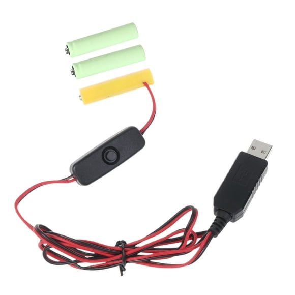 HLONK AAA Battery Eliminators Power Supply Adapter 4.5V Replace 3 AAA LR03 Batteries