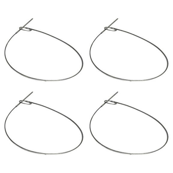 4 Pcs Grilling Skewers for Kabobs Barbeque Flexible Barbecue Meat Reusable Sticks Roasting Portable Stainless Steel