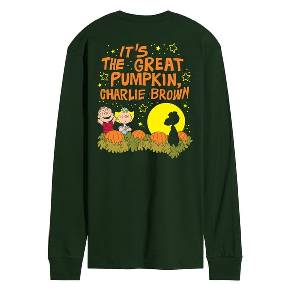 Peanuts - Great Pumpkin 60th Patch - Men's Long Sleeve Graphic T-Shirt