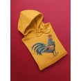 thumbnail image 3 of Rooster Hoodie Men -SPIdeals Designs, Male Large, 3 of 4
