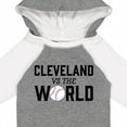 thumbnail image 4 of Inktastic Cleveland Vs. the World with Baseball Boys or Girls Long Sleeve Baby Bodysuit, 4 of 5
