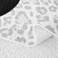 thumbnail image 5 of Erosebridal Lucky 8 Bed Spread Queen Snow Leopard Queen Coverlet Set, Snow Leopard 3pcs 1 Quilt and 2 Pillowcases, 5 of 7