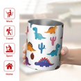 thumbnail image 5 of 12oz Coffee Tumblers White Dinosaurs Cacti Pattern Stainless Steel Vacuum Insulated Travel Tumbler Coffee Cups Mug with Lid and Straw with Cleaning Brush for Cold & Hot Drinks, 5 of 5