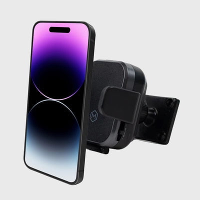 Mighty Mount Mini Grip Fast Wireless Car Charger Mount with Drill Base AMPS Mounting Plate