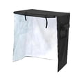 thumbnail image 2 of Jaula de pájaros Cubierta protectora Impermeable Tela Oxford Ligero Lavable Duradero Exterior Universal para jardín Balcón Hogar Periquitos Guacamayo Negro, 2 of 8