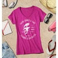 thumbnail image 3 of S4E Women's Martin Luther King Jr. Silence is Betrayal Slim Fit V-Neck T-Shirt X-Small Pink, 3 of 4