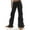 Black, variant on Babysbule Womens Straight Leg Pants Loose Wide Leg Multi Pocket Casual Loose Straight Tube Workwear Pants