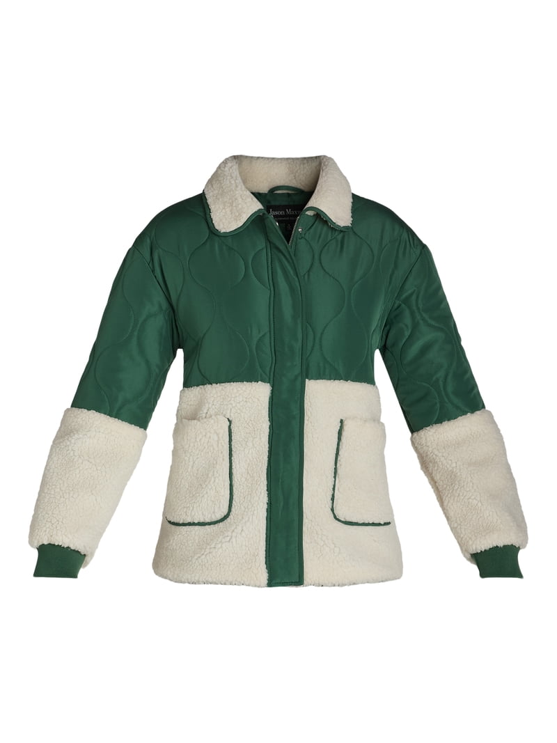 Jason Maxwell Women's and Women's Plus Quilted Jacket with Faux
