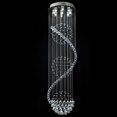 thumbnail image 6 of DENEST Modern LED Crystal Spiral Ceiling Light Raindrop Chandelier Pendant Lamp Fixture, 6 of 12