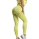 thumbnail image 4 of Sonducket Mallas pantalones de Yoga para mujer, mallas de cintura alta sin costuras, transpirables, para gimnasio, ropa de realce, pantalones de Yoga para Pijama amarillo S, 4 of 8