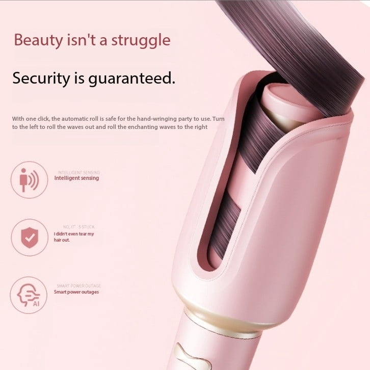2025 new 32mm Rose Automatic Curling Wand - Large Wave Electric Hair Curler with Negative Ion Technology, Hair Care & Water Wave Styler