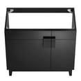 thumbnail image 5 of Modway Miles 36" Wood Bathroom Vanity Cabinet with Tapered Legs in Black, 5 of 9