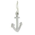 thumbnail image 2 of Northlight 9.75” White Cape Cod Inspired Wall Hanging Nautical Anchor, 2 of 3