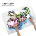 thumbnail image 3 of Sikiie Alligator Donut Pool Float Puzzle, Jigsaw Puzzles, Jigsaw Puzzles 1000 Pieces, Custom Jigsaw Puzzle for Adults (29.5×19.7in, Horizontal), 3 of 9