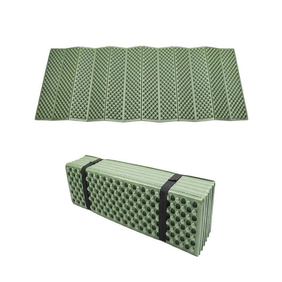 BKS Almohadilla plegable para dormir con forma de caja de huevos de espuma, colchoneta para acampar con mochila...
