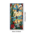 thumbnail image 3 of Artistic Dragonfly Nature Scene Stained Glass Banner for Home Decor Wall Decoration Garden, 3 of 7
