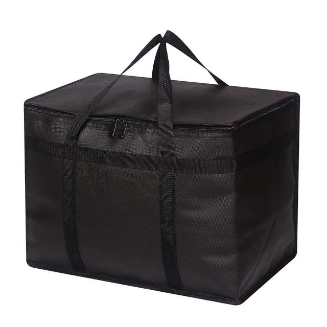 XL Insulated Reusable Grocery Bags with Sturdy Zipper Reinforced Bottom & Handles