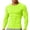Fluorescent Green&07#0624Y, variant on Fabrcox Muscle Shirt Men Quick Dry Crew Neck Long Sleeve Shirt Men Slim Fit Breathable Basic Cycling Running Workout Shirts Men Black XXXL