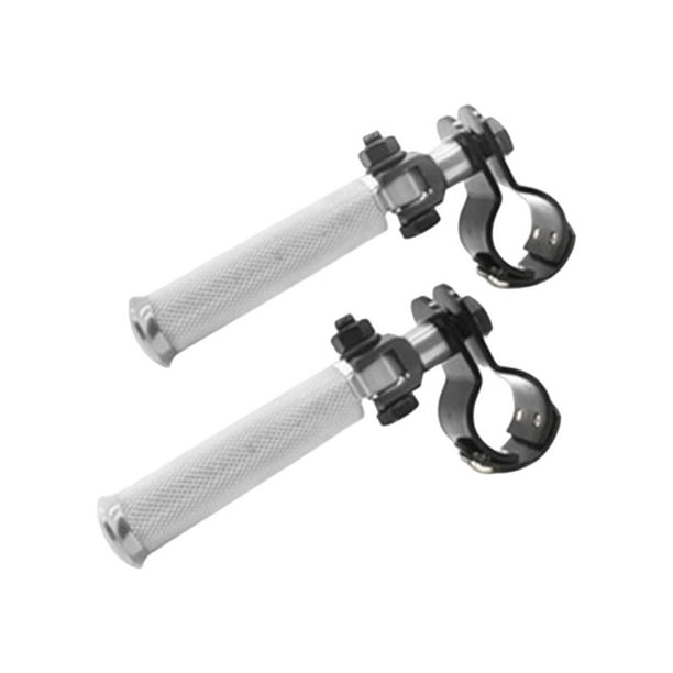 Pedal de asiento plegable Cola Pedales de estriberas Plata