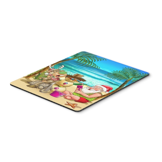 "Caroline's Treasures Beach Christmas Santa Claus & Sandman Mouse / Hot Pad o Trivet, multicolor (APH5148MP)" Caroline's Treasures APH5148MP