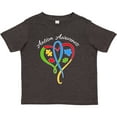 thumbnail image 3 of Inktastic Autism Awareness Heart Ribbon and Puzzle Pieces Boys or Girls Toddler T-Shirt, 3 of 5